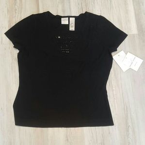 Classy beaded knit blouse